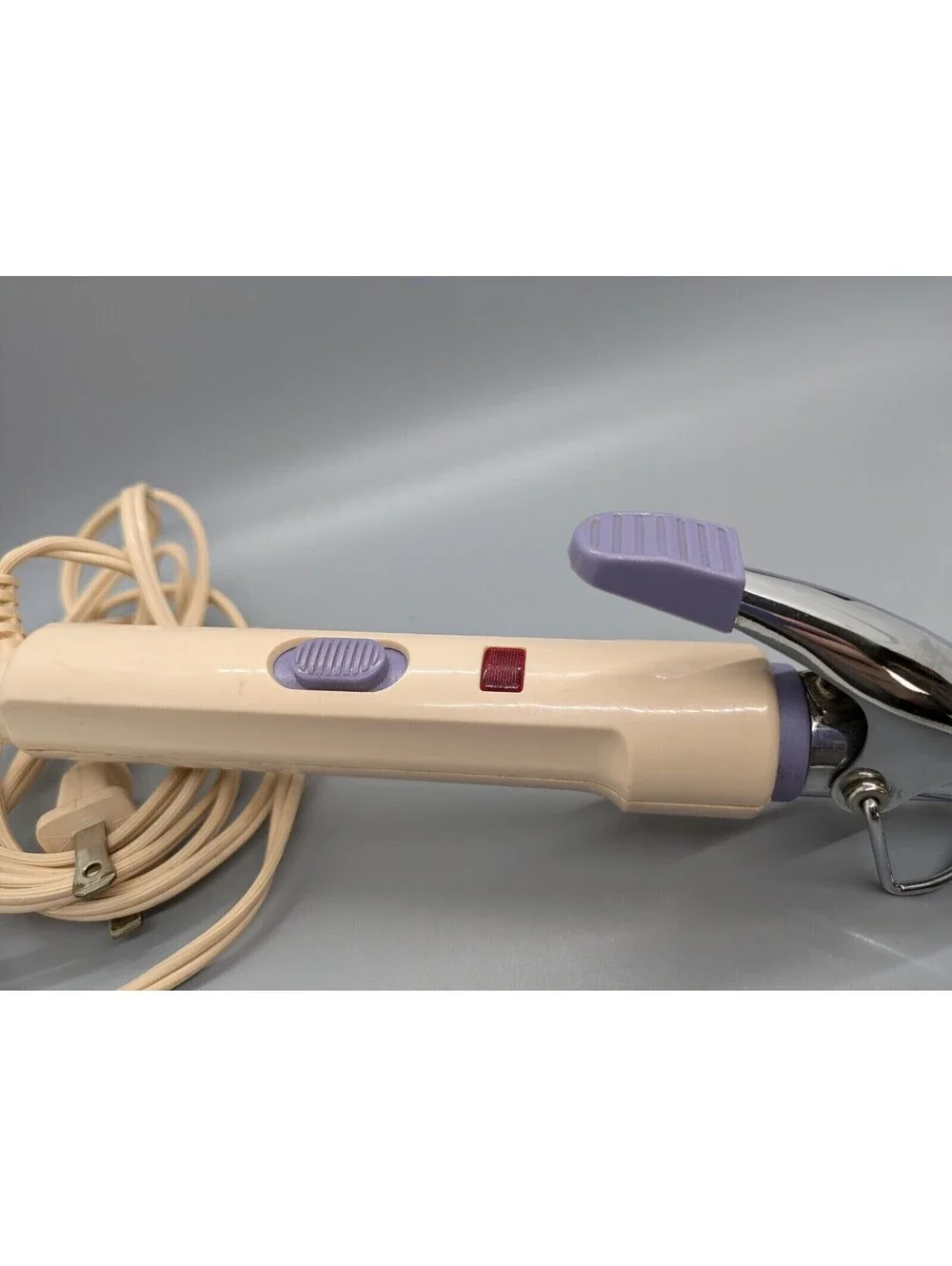 Vintage Conair Supreme Curling Iron Baby Pink And Purple Tested Works 3/4